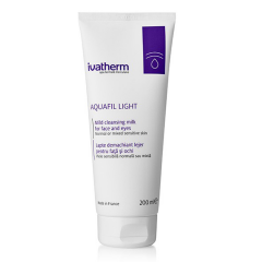 AQUAFIL Hydralight Lapte demachiant lejer, piele sensibilă, normal-mixtă 200 ml, Ivatherm